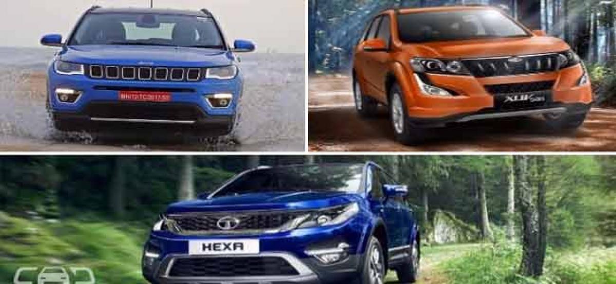 Jeep Compass vs Tata Hexa vs Mahindra XUV500: Variant-Wise Features Comparison