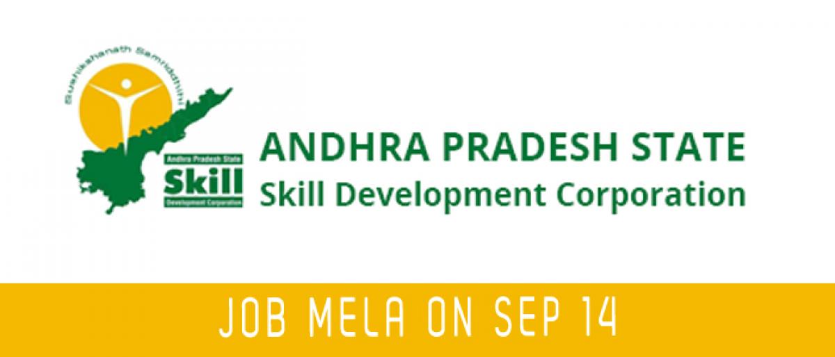 APSSDC to organise job mela on Sep 14 in Vijayawada