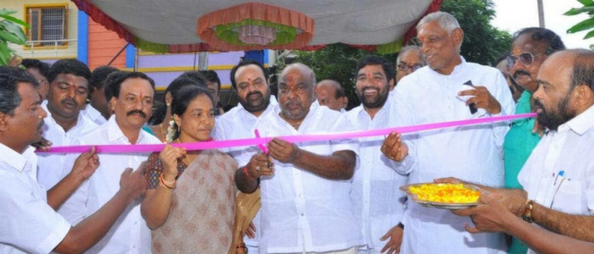 Minister Jogu Ramanna inaugurates V Convention in Mancherial