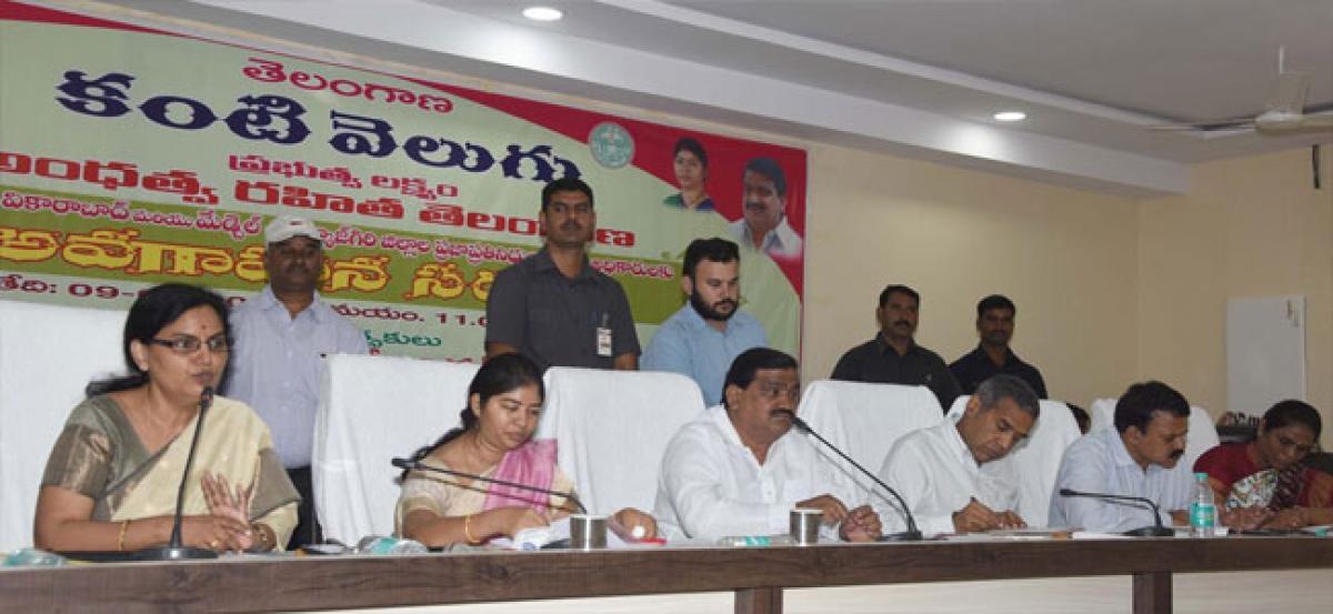 Call for greater coordination to implement Kanti Velugu: Minister P Mahender Reddy