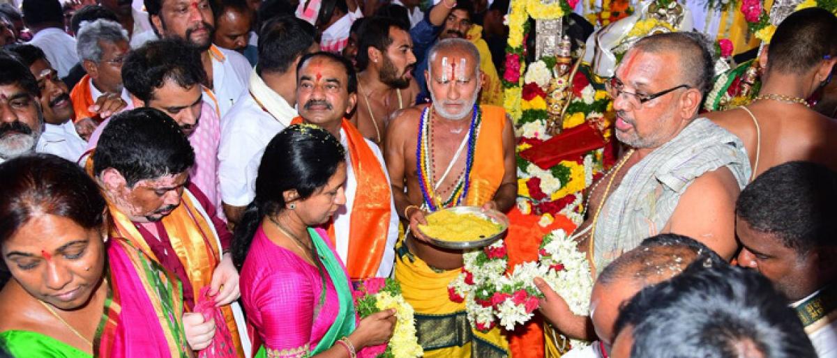 Sri Rama navami celebrated on a grand note in Karimnagar