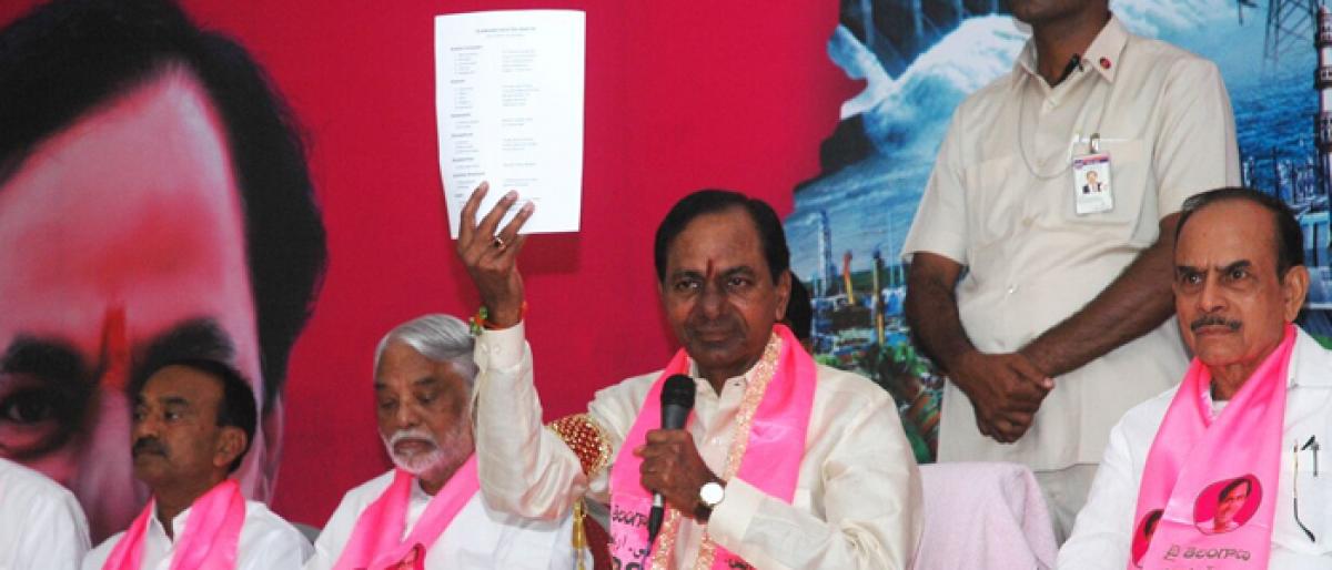 KCR keeps his promise to MLAs
