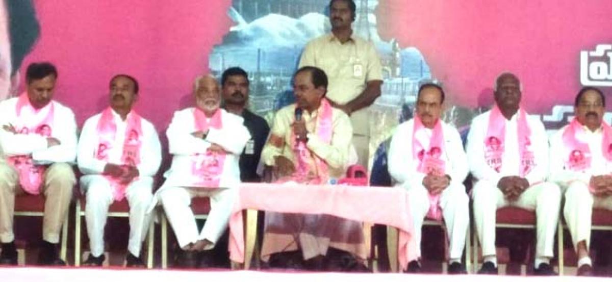 KCR announces 105 party candidate names