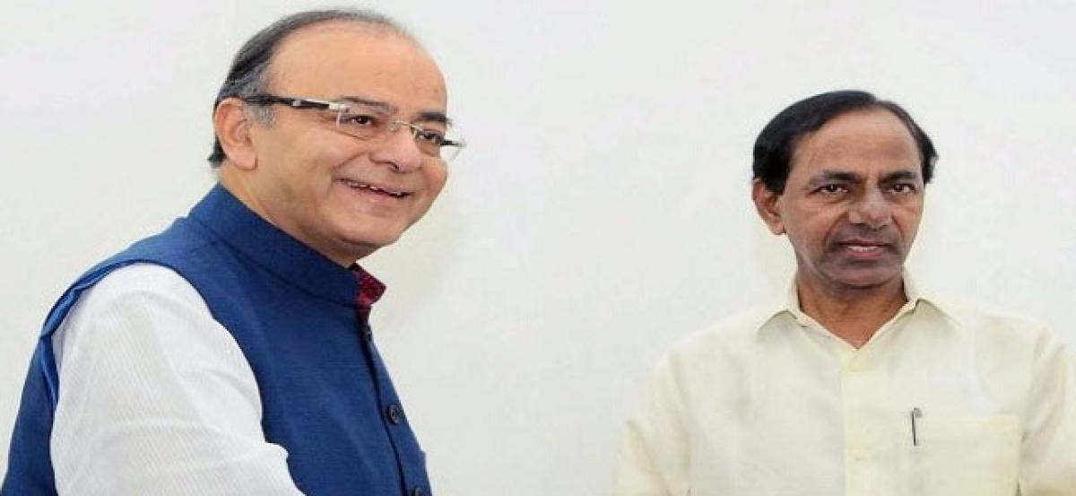 KCR meets Jaitley, Asks Centre to fulfill old promises