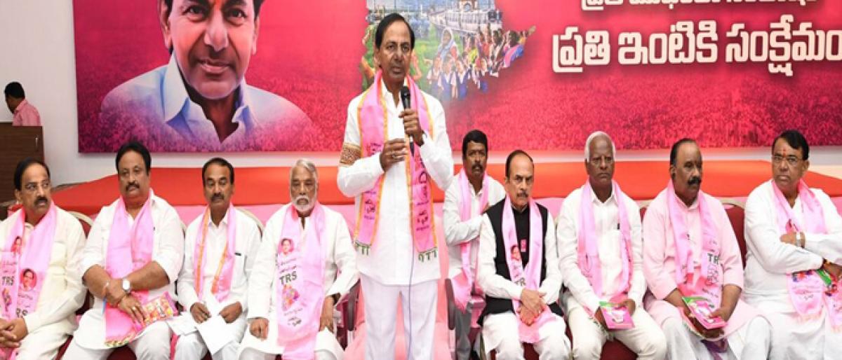 KCR raring to hit 100 seats in coming elections