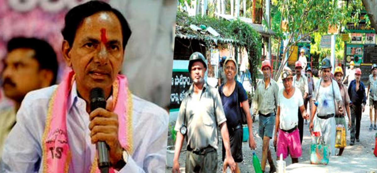 KCR promises to restore Hereditary Jobs in Singareni