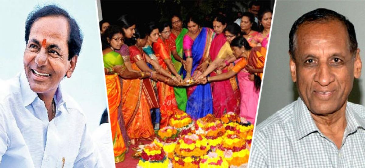 Governor, CM greets people on Bathukamma festival