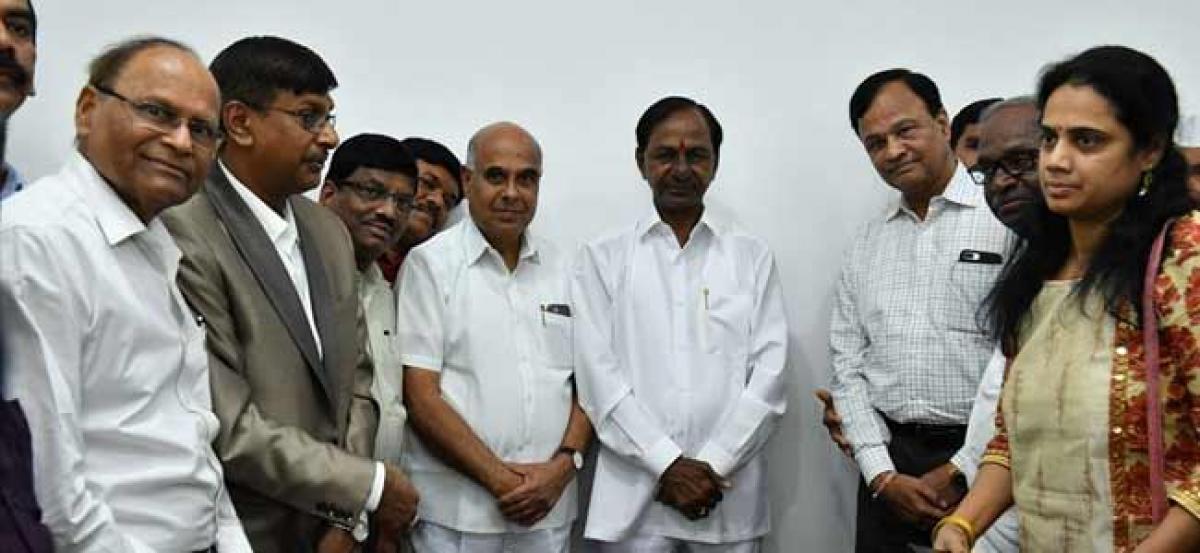 CM KCR sanctions special increment for electricity employees