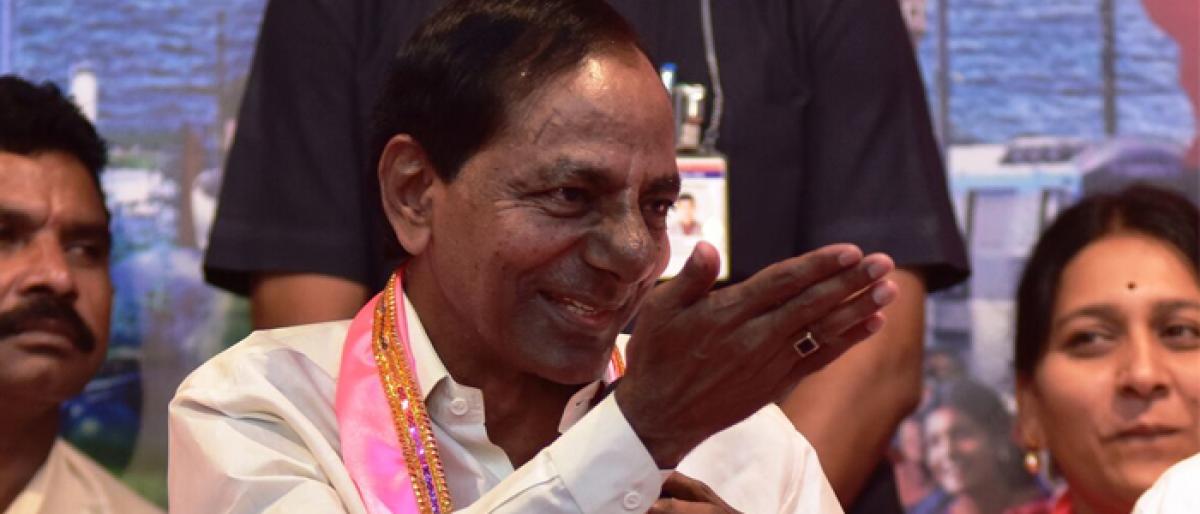 KCR hints at early polls