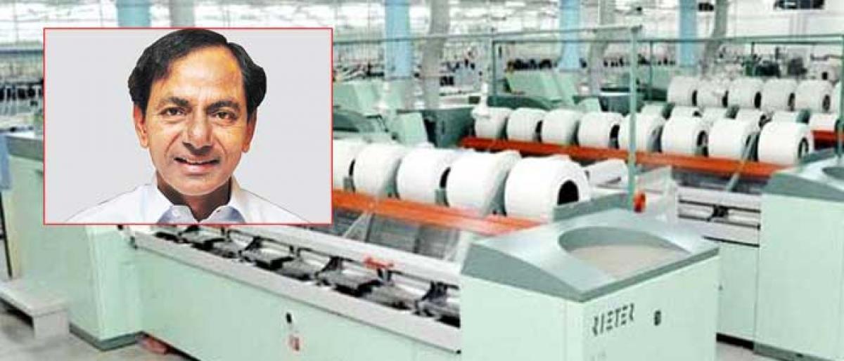 KCR to lay foundation stone for Textile Park in Warangal on Aug 16