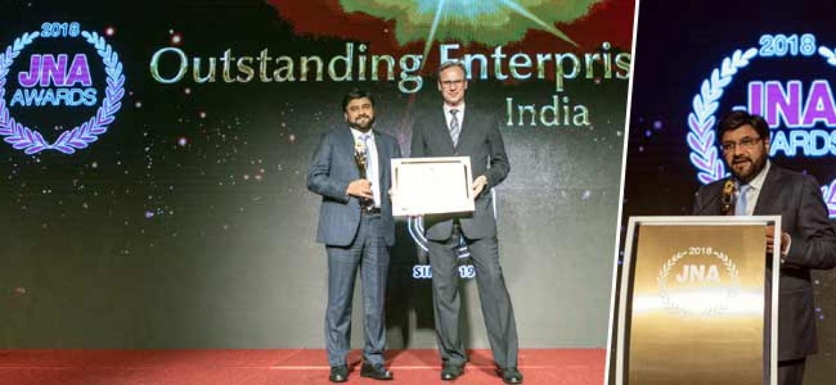 KGK Group recognised as the Outstanding Enterprise of the Year-India at JNA Awards 2018