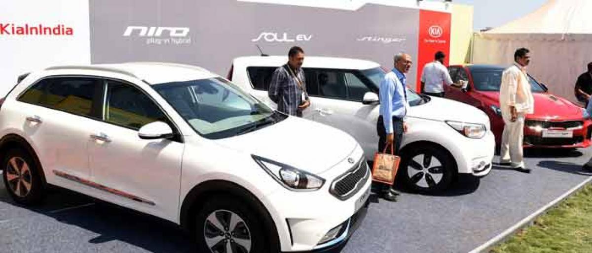 Kia displays cars to roll out from Anantapur plant