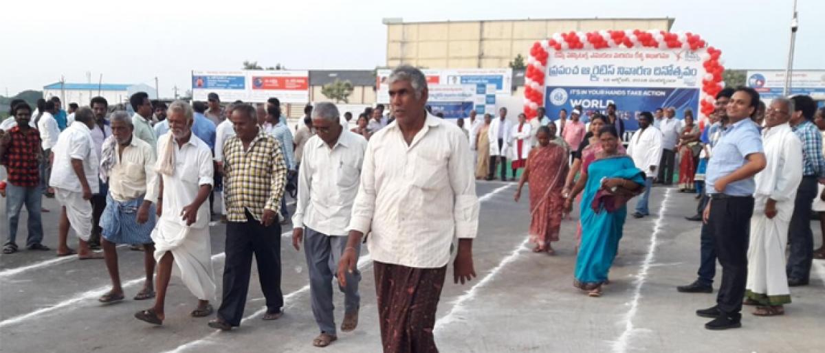 KIMS past patients take part in walking, cycling competition in Ongole