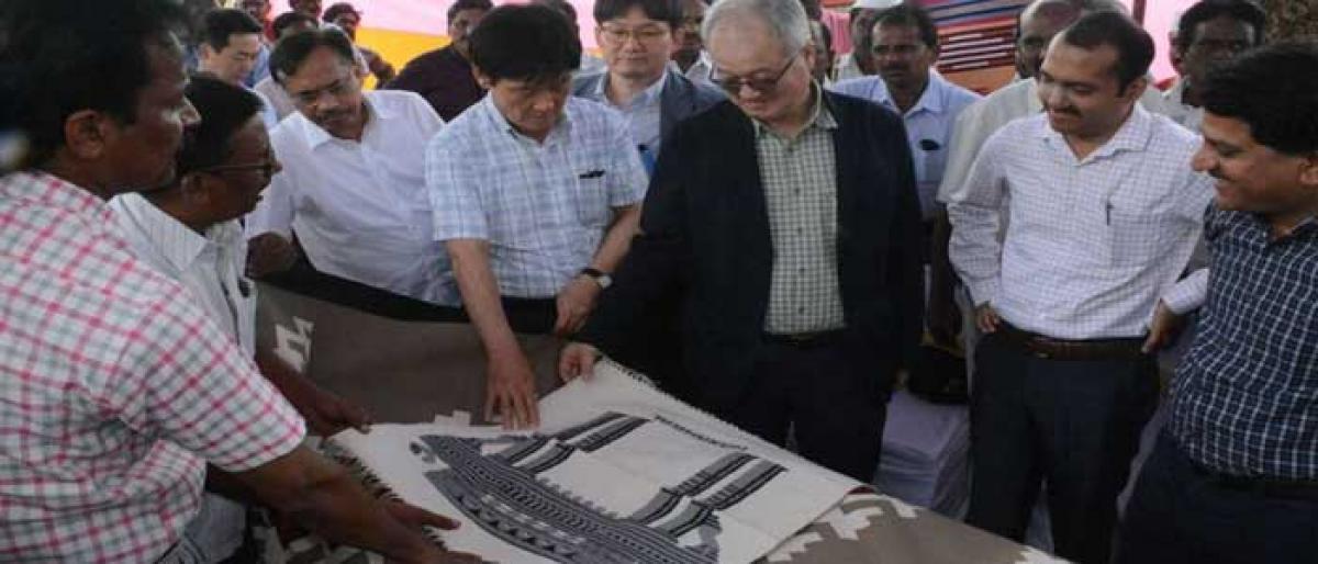 South Korean delegation visits upcoming Mega Textile Park in Warangal