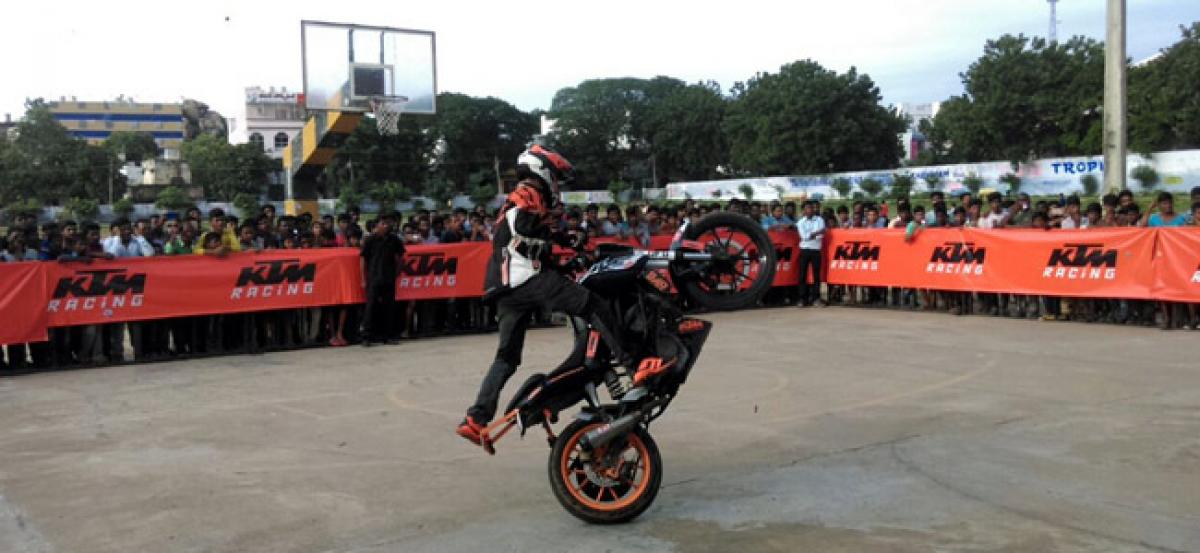 KTM stunt show impresses youth