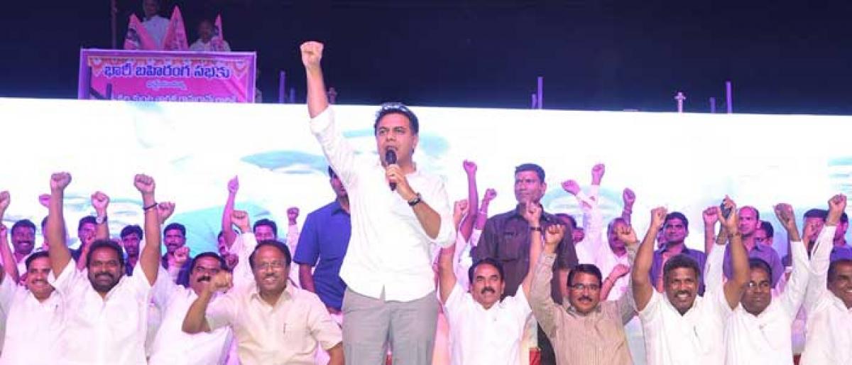 KTR dares Uttam to quit if KCR wins