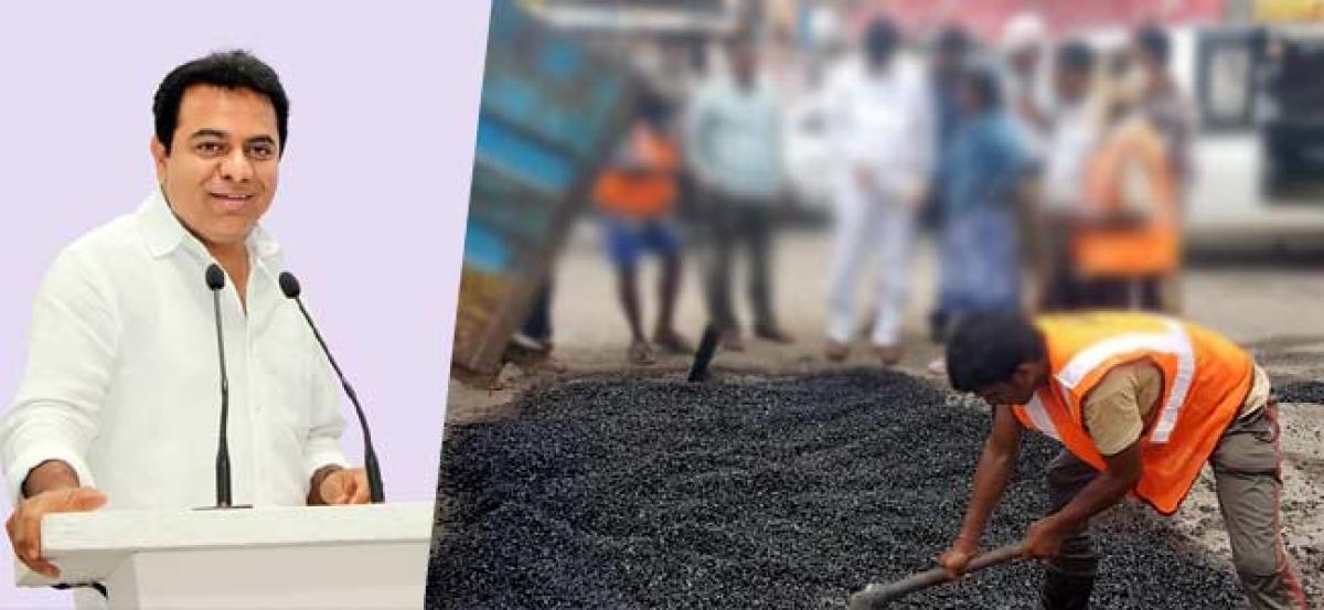 KTR praises Deputy Mayor for carrying out road repairs