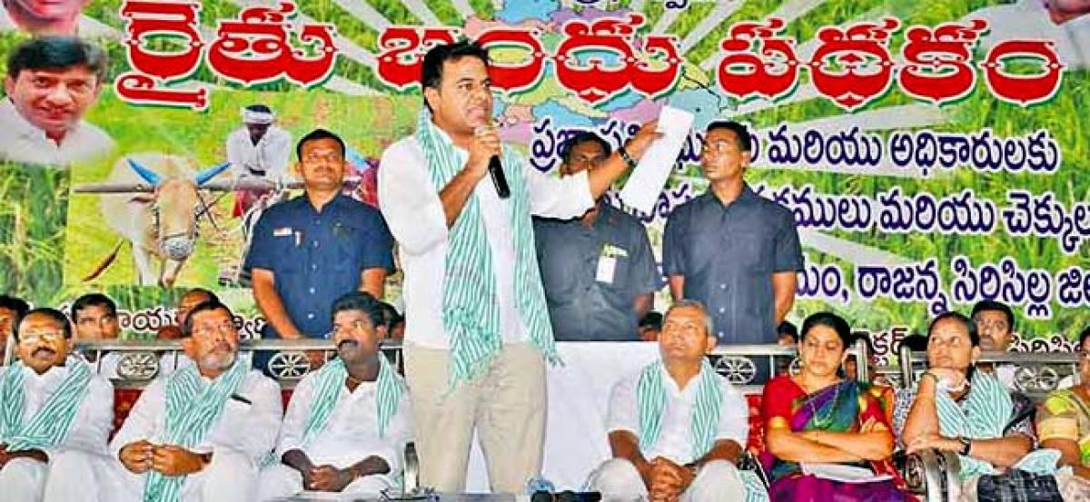 Water for 2 lakh acre by next summer: KTR