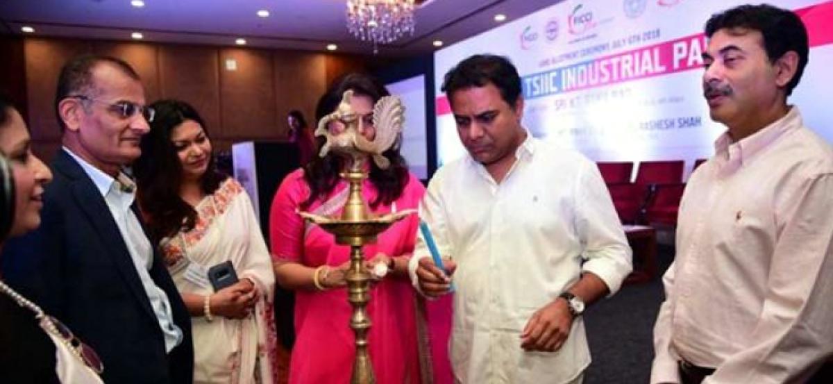KT Rama Rao launches FLO TSIIC Industrial Park