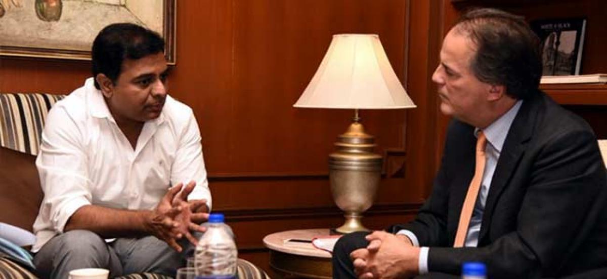 British Minister Mark Field meets Minister KTR