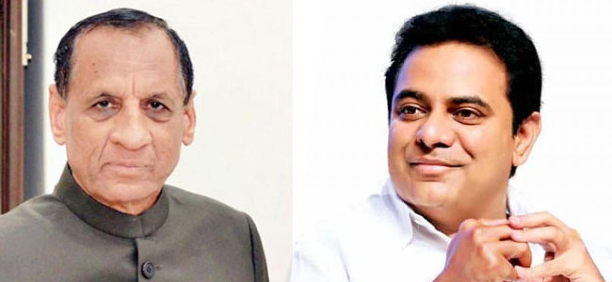 Governor greets KTR on his birthday