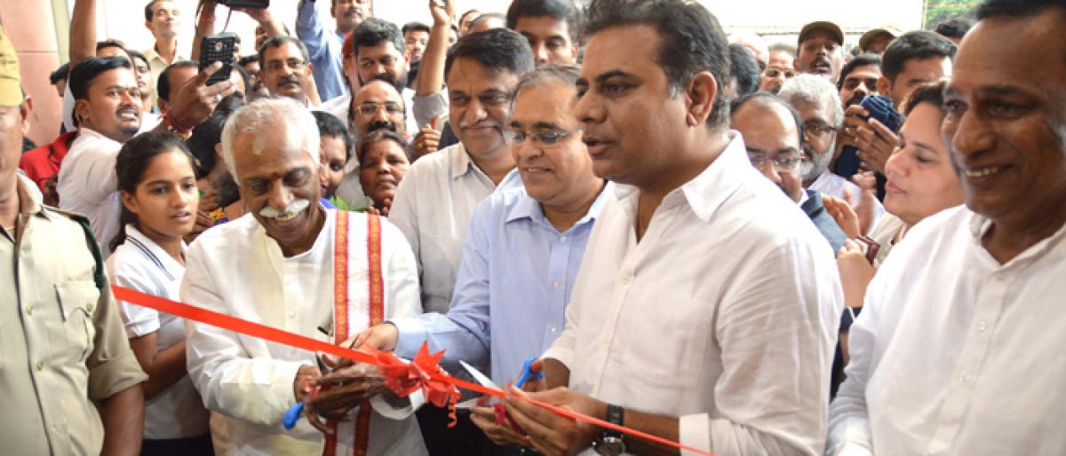 KTR inaugurates TSRERA office