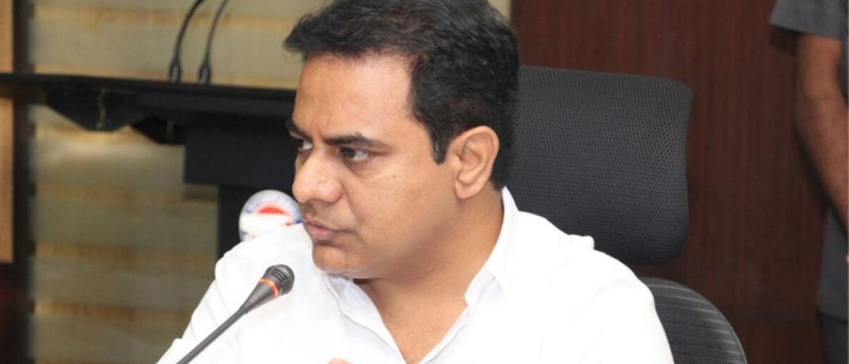 KTR launches upgradation of powerlooms