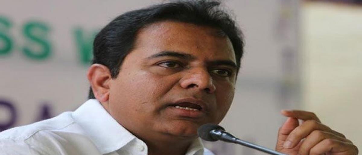 KTR seeks BJP help for skyways nod