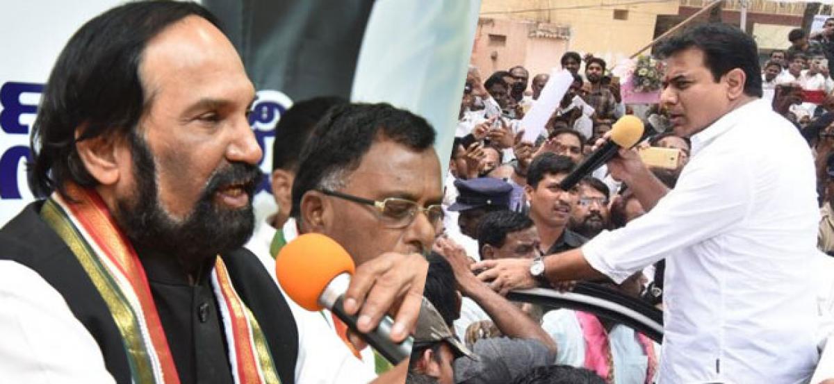 Uttam accepts KTRs challenge, again