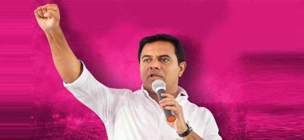 KTR lays foundation stone for 2BHK houses in Secunderabad