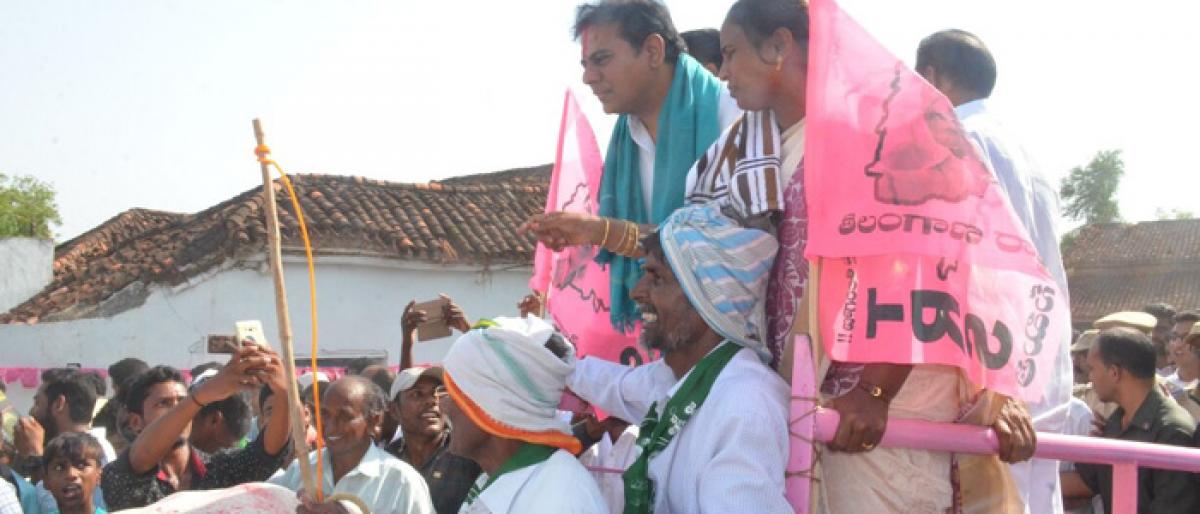 KCR brought cheers on farmers faces: KTR