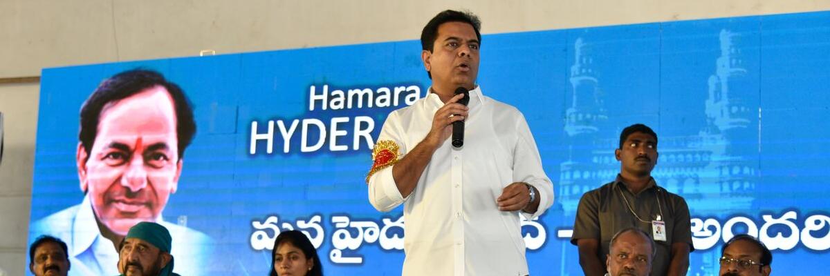 KTR takes on Naidu for claims of developing Hyderabad