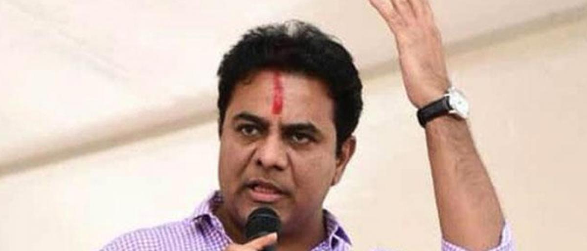 KTR rips into Congress for aligning with TDP
