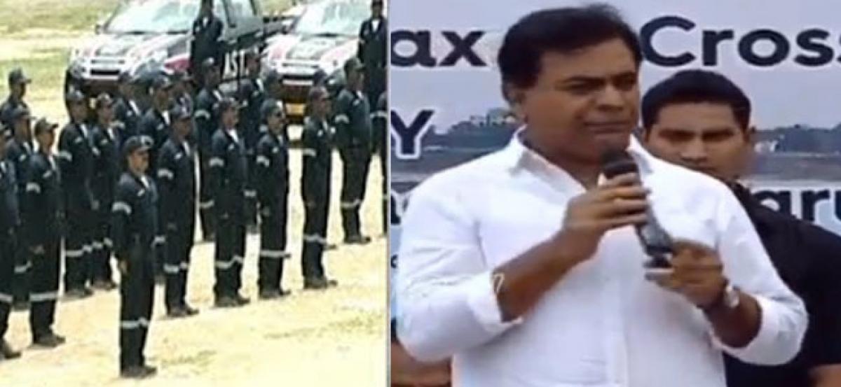 KTR launches Disaster Response Force in Hyderabad