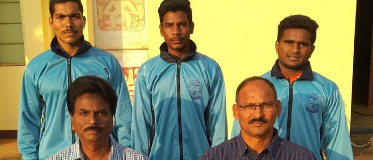 Krishna varsity team selected for weight lifting