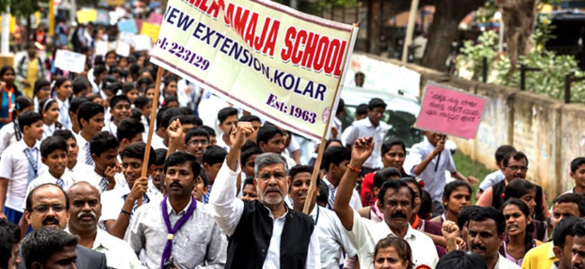 Kailash Satyarthi’s Bharat Yatra-5 days and 55,000 people mobilised