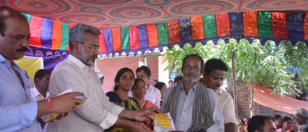NTR Bharosa pensions distributed in Kakinada