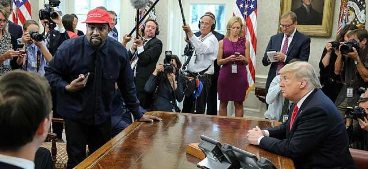 Kanye West meets Trump in White House