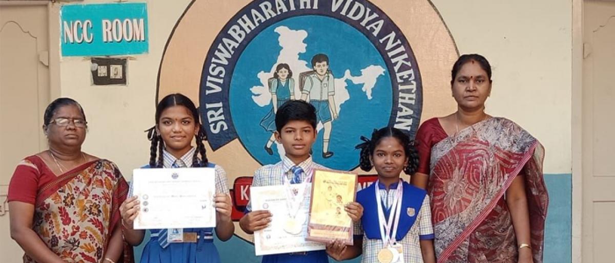 Viswabharati students score in karate