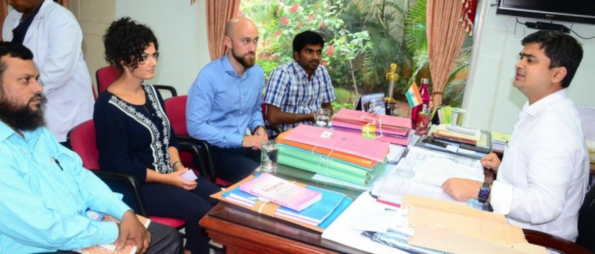 German team inspects Karimnagar govt hospital