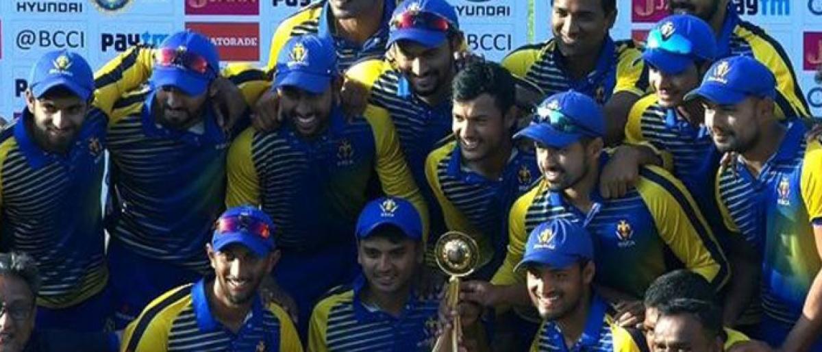 Karnataka lift Hazare Trophy