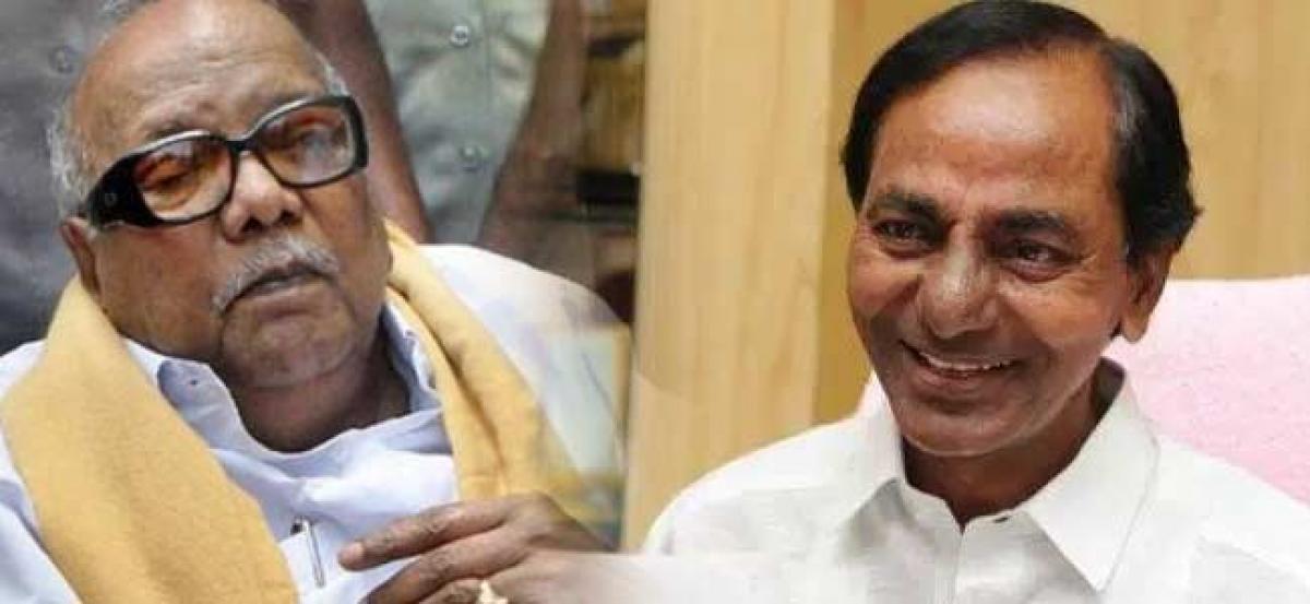 CM KCR to meet Karunanidhi today