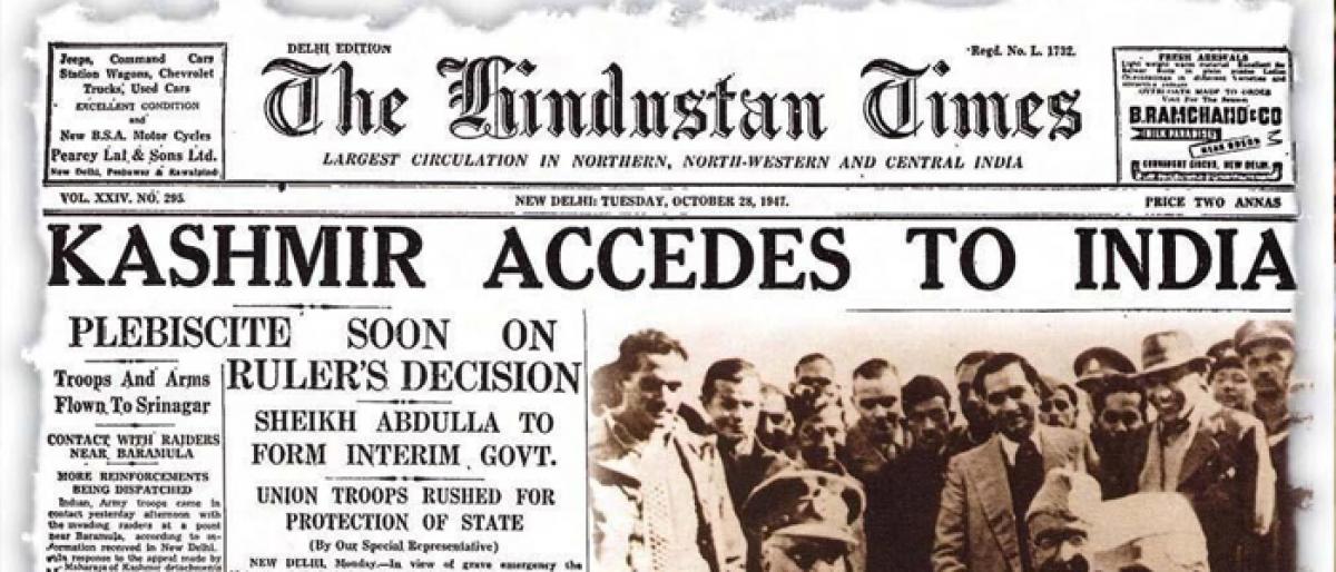 The Jammu and Kashmir accession and aftermath