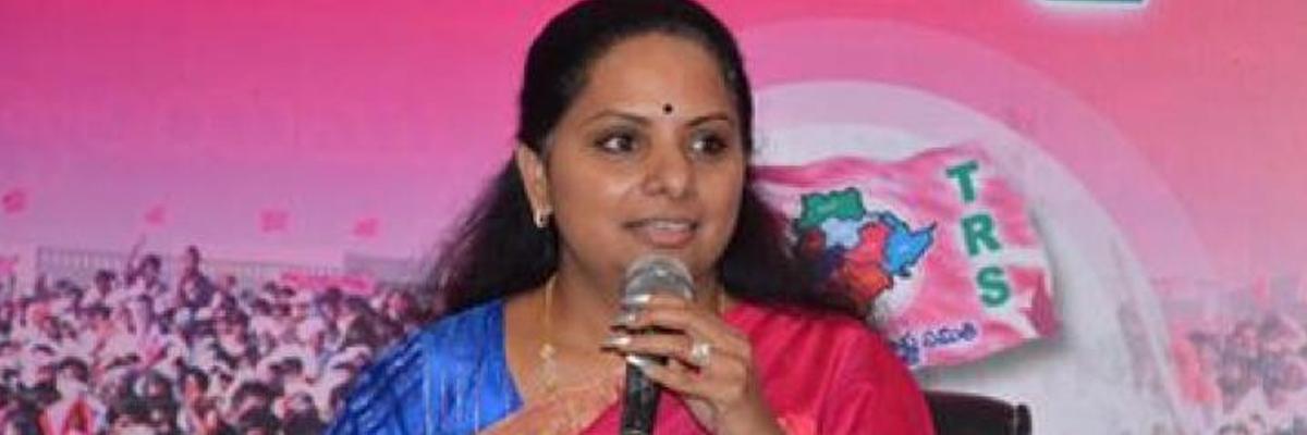 Sonia read Naidu script: MP Kavitha