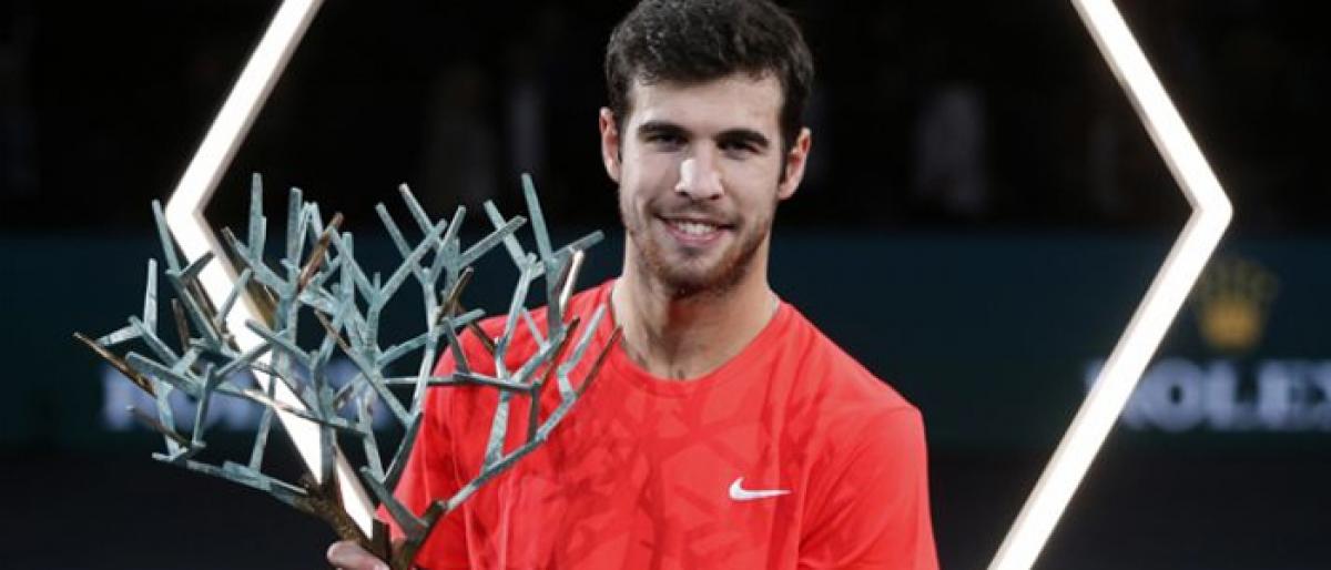 Khachanov stuns Djokovic in Paris to win maiden Masters title