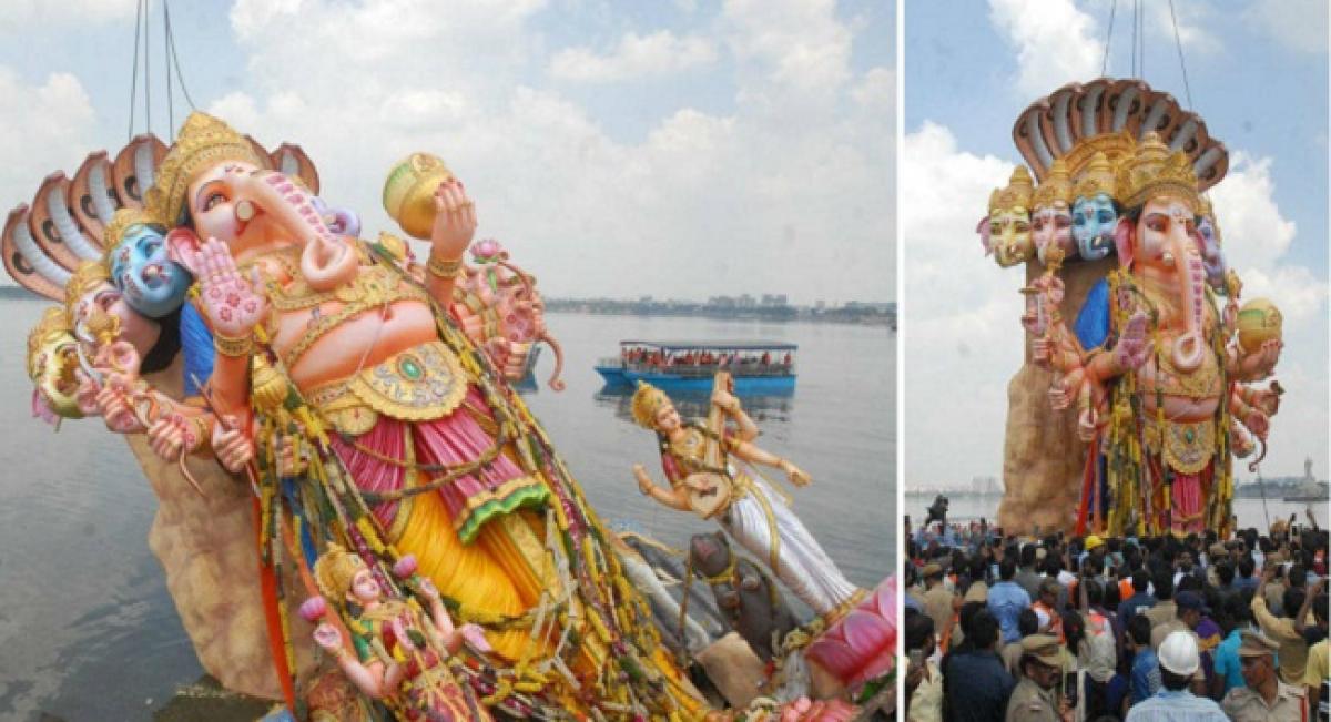 Khairatabad Ganesh immersed within 6 hours by using ARD technology