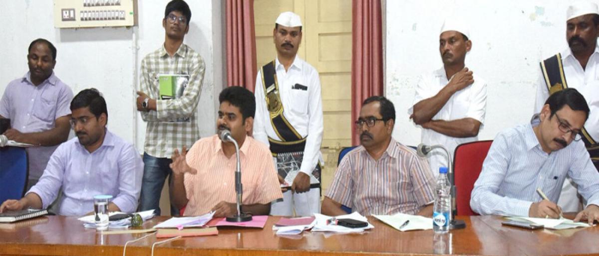 Khammam Collector ordered officials to prepare an action plan for 2018-19 academic year,