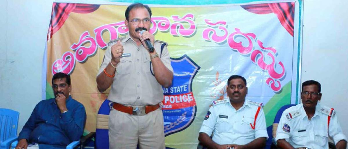 Traffic awareness programme held in Khammam