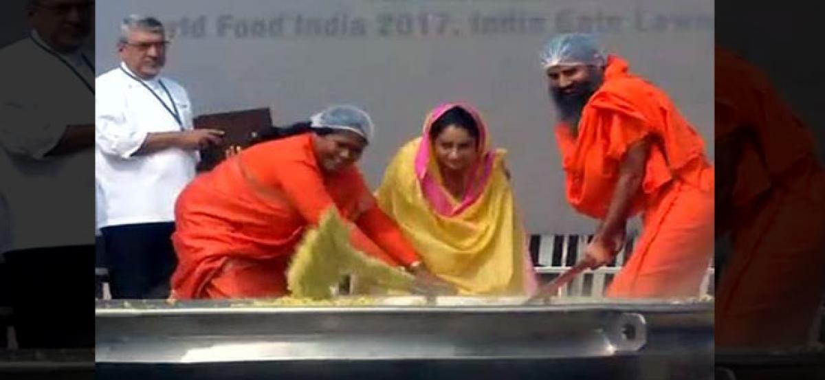 The 800 Kgs of Khichdi distributed amongst poor