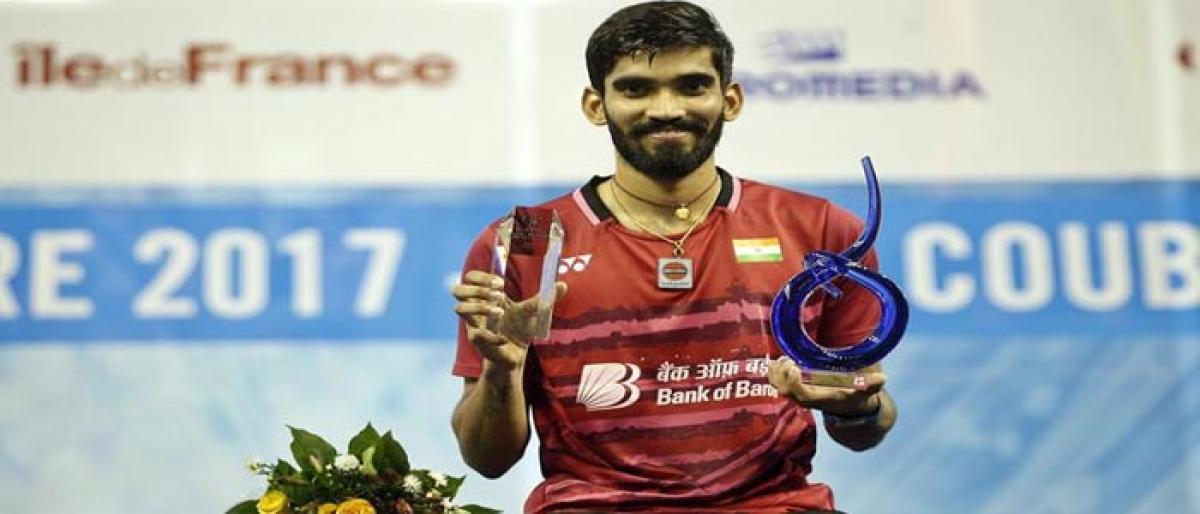 Kidambi Srikanth beats Kenta Nishimoto to win French Open Super Series title